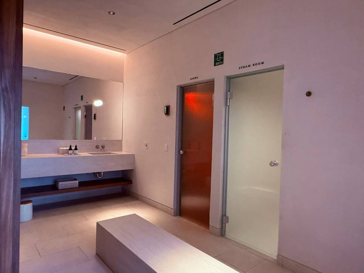 Corredor interior del spa